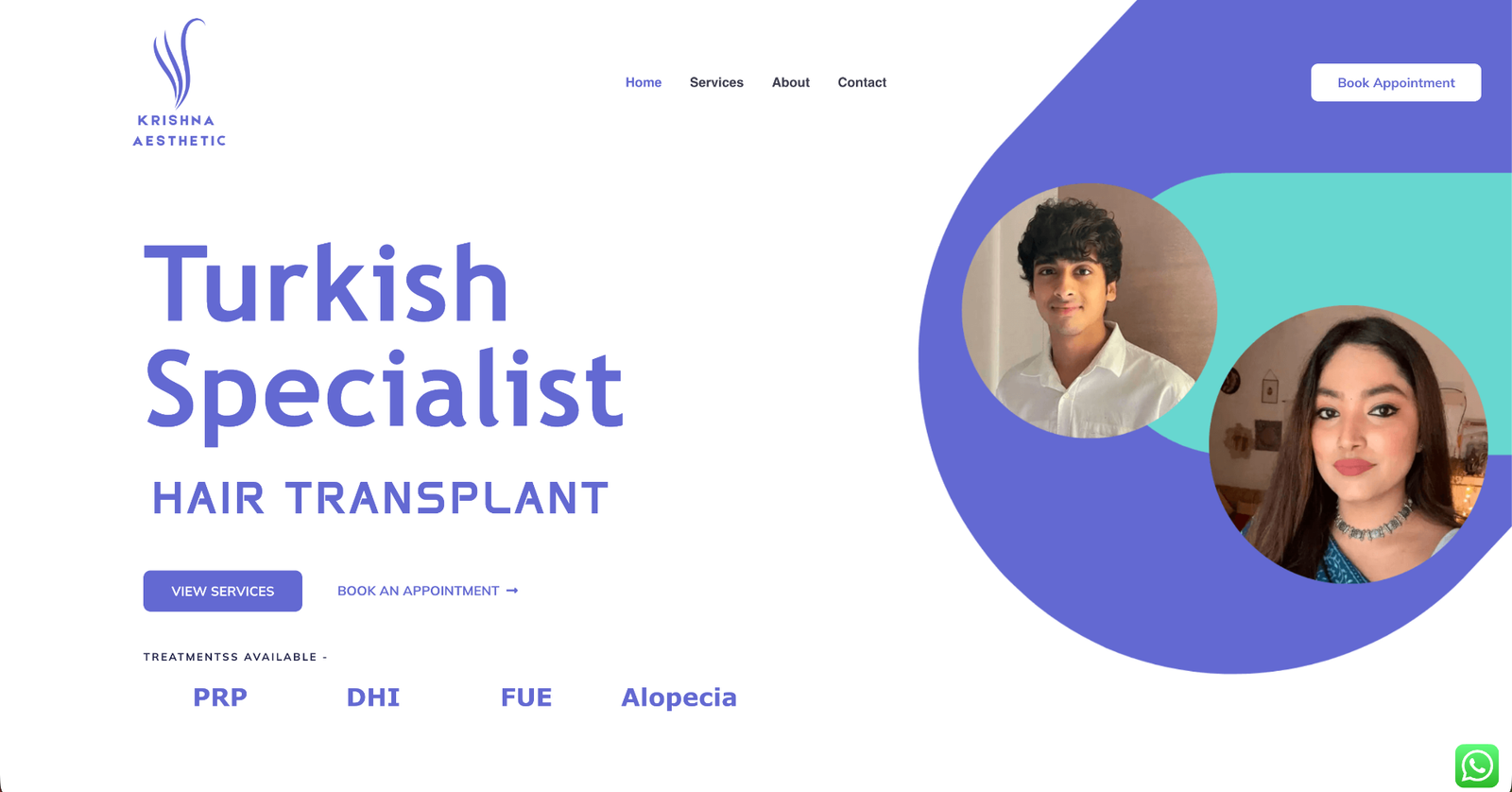 Krishna Aesthetic Website